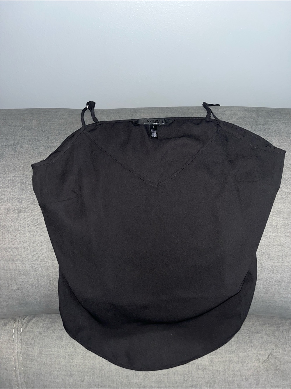 White House Black Market Black V-Neck Spaghetti Strap Cami